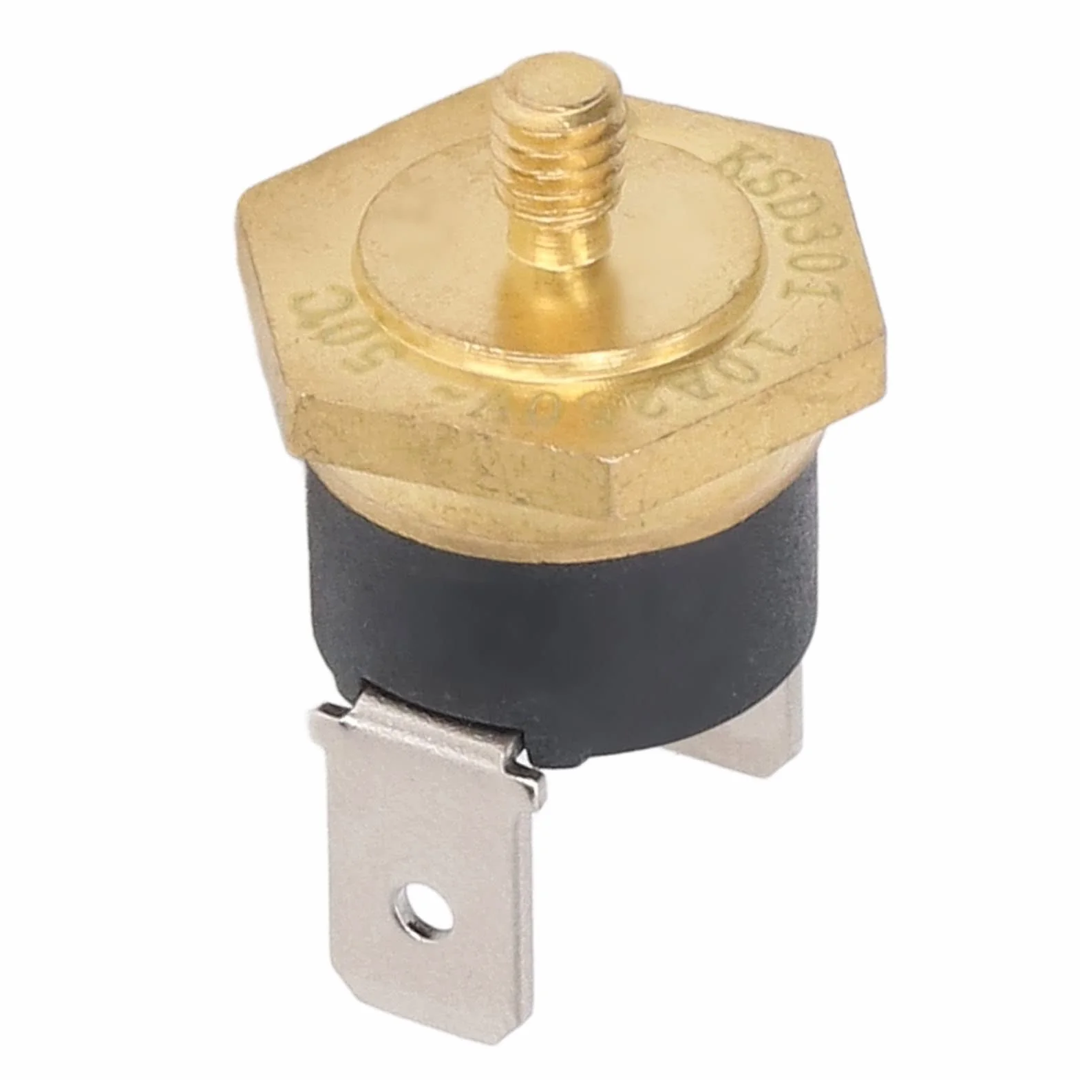 Ksd301 miedziany termostat do gwintu M4, 250 V, 5 sztuk, bimetalowa głowica, regulator temperatury, regulator temperatury (150℃)