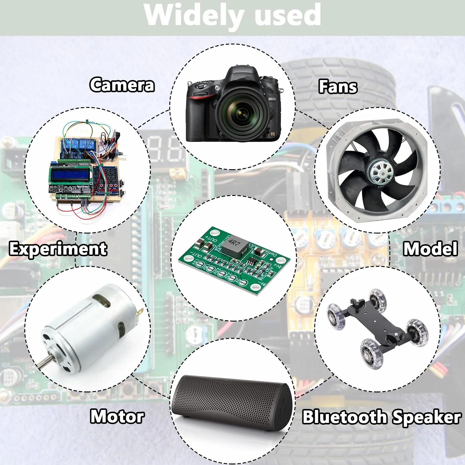 DC-DC Step Down Converter, 5 sztuk 5 V-15 V do 1,25 V/1,5 V/1,8 V/2,5 V/3,3 V/5 V, prąd wyjściowy 3 A, regulator napięcia Buck, konwerter Buck Converter do zastosowania w drukarkach 3D, zegarkach
