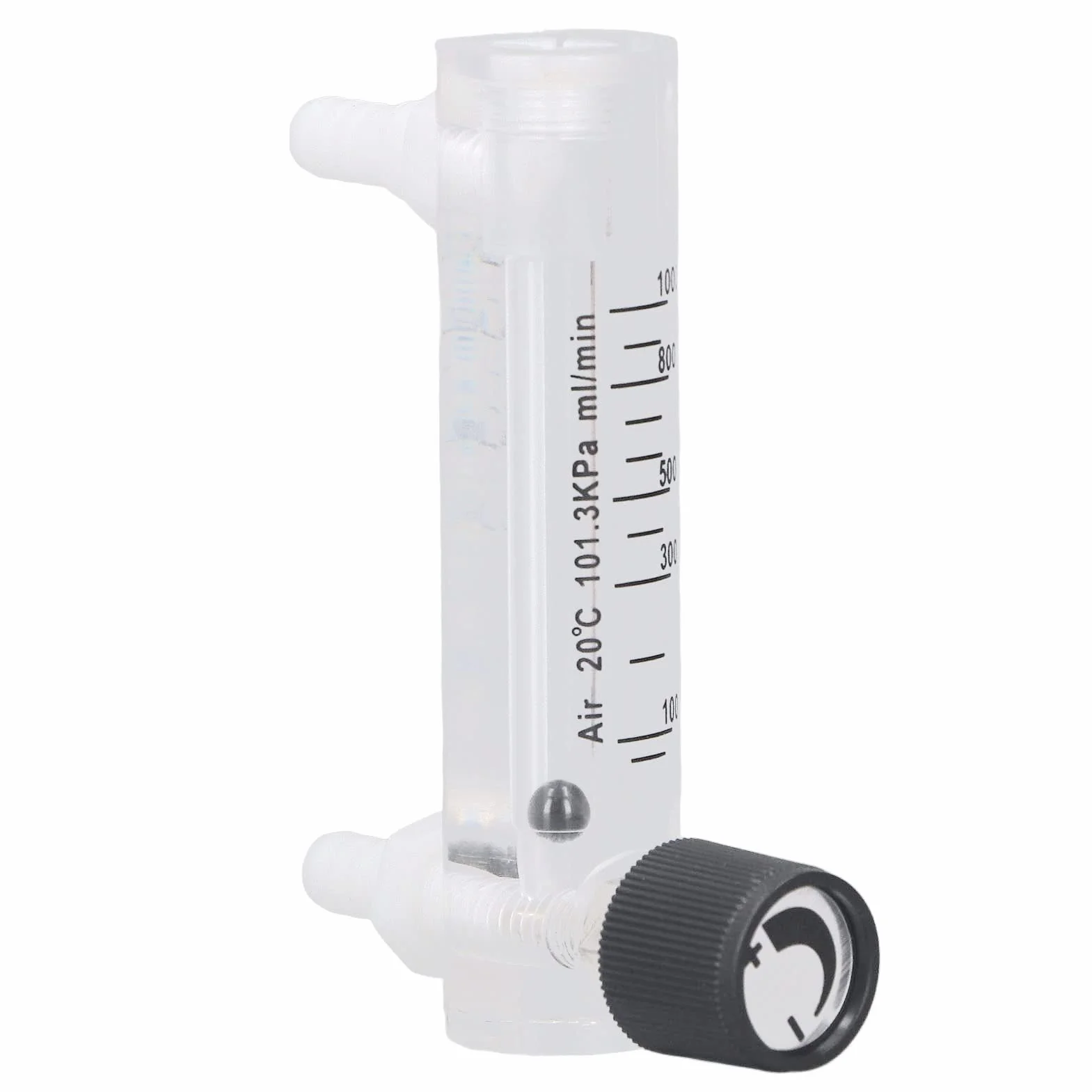 Miernik przepływu gazu Culnflun, tester Regulowany panel powietrzny Przepływomierz kontrolny 10-1000 ml min. Odporny materiał akrylowy do pomiaru gazu