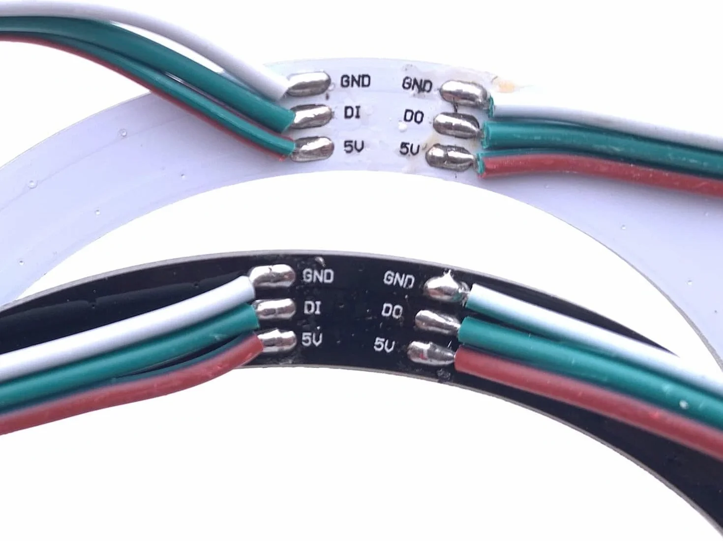 WS2812B LED Pixel Ring adresowalne moduły WS2812 IC RGB DC 5V 8 diod czarny