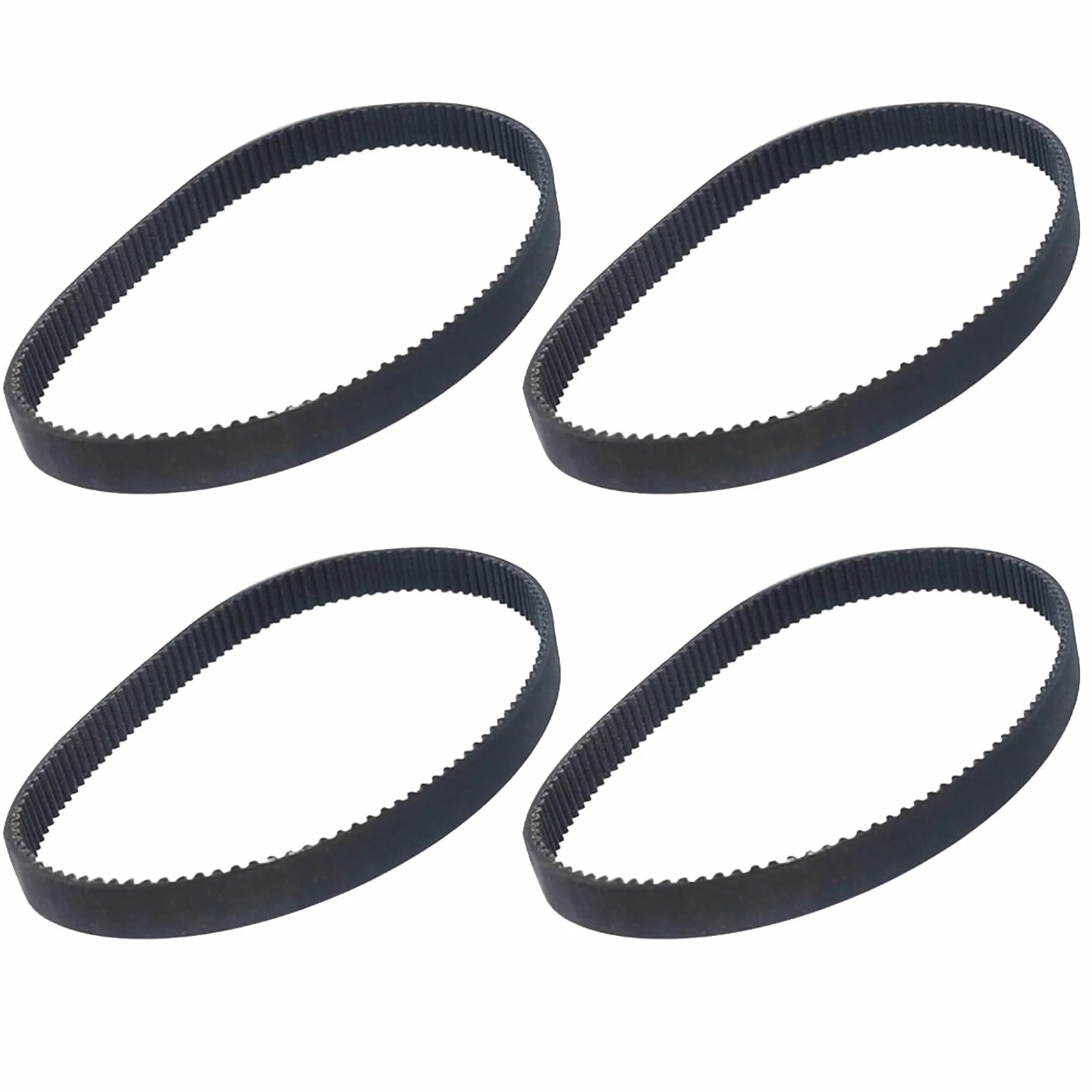 4 szt. HTD 225-3M-6 gumowe paski rozrządu 75 zębów, podziałka 225 mm długość x 6 mm szerokość x wysokość 2,4 mm, zamknięte koło pasowe pasek rozrządu