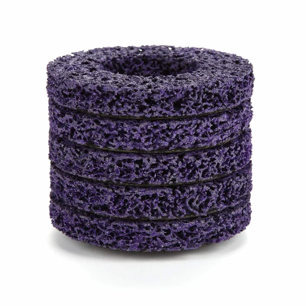 Tarcza czyszcząca Poly Strip 100 mm do usuwania rdzy, 5 sztuk