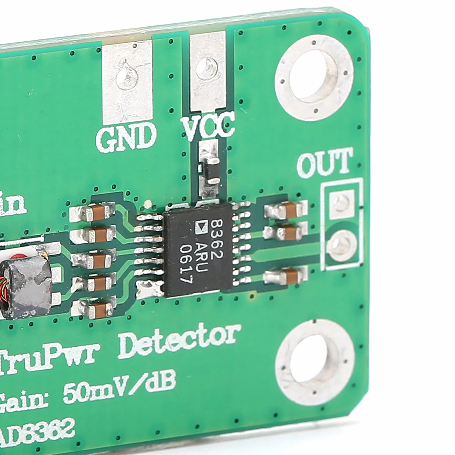 Moduł detektora logarytmicznego RF do mikrofalówki True Power AD8362, moduł wykrywania mocy, moduł miernika siły sygnału 50 Hz-3,8 GHz