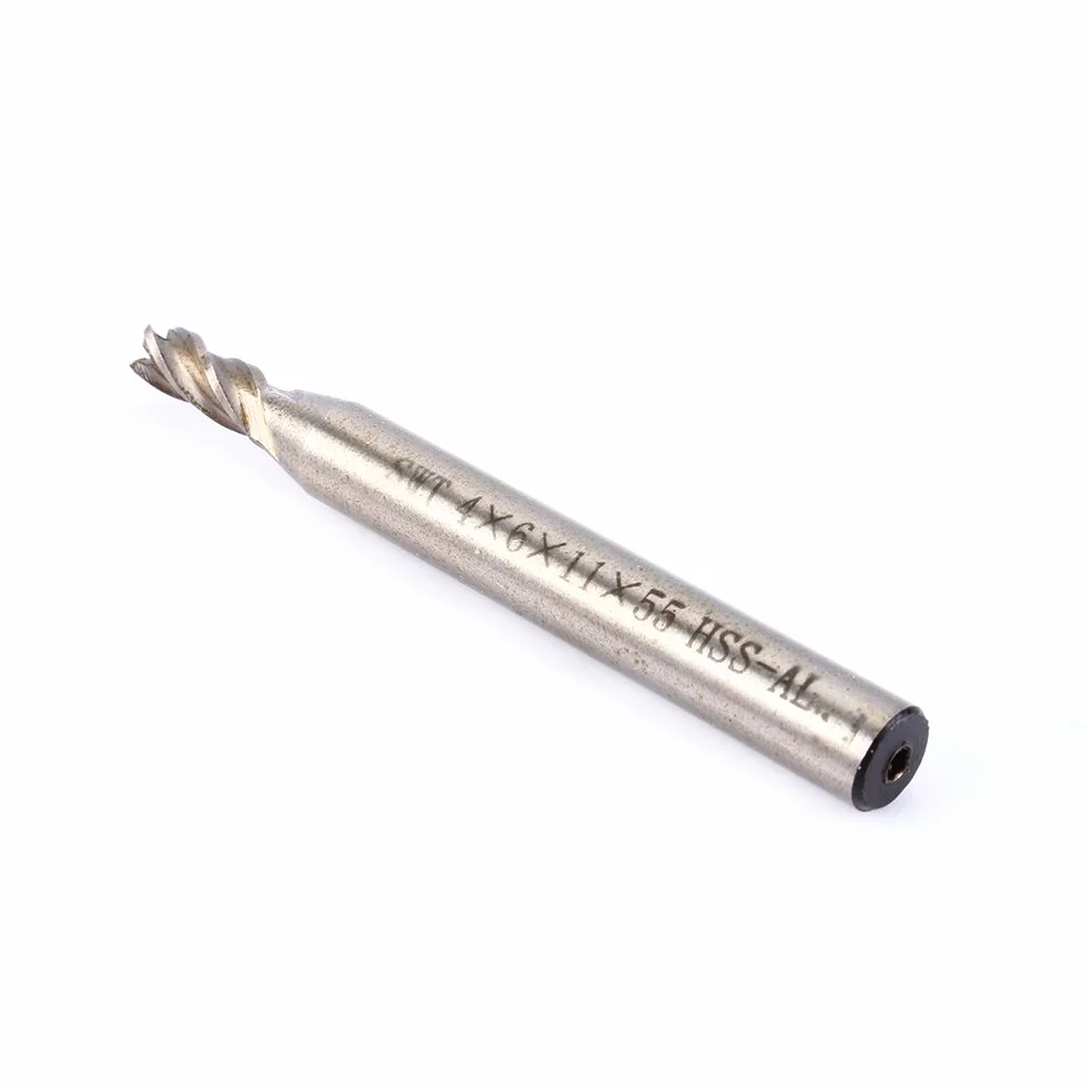 Frez końcowy HSS 4mm 4 rowki wiertło do frezowania CNC