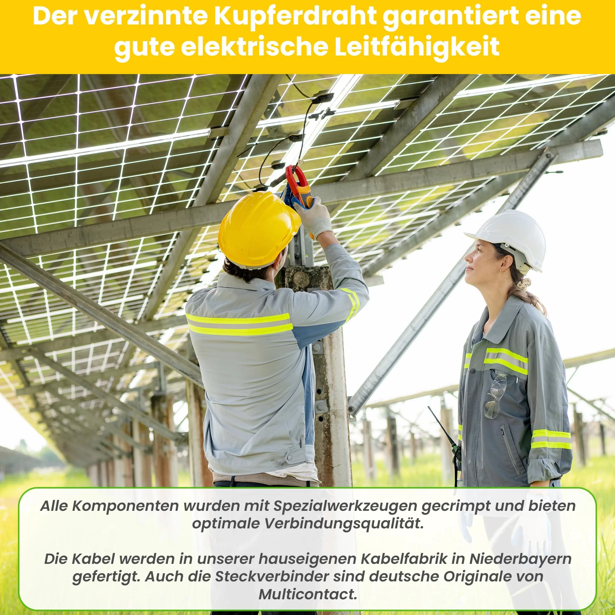 Offgridtec 1 m 4 mm² kabel połączeniowy z wtyczką PV