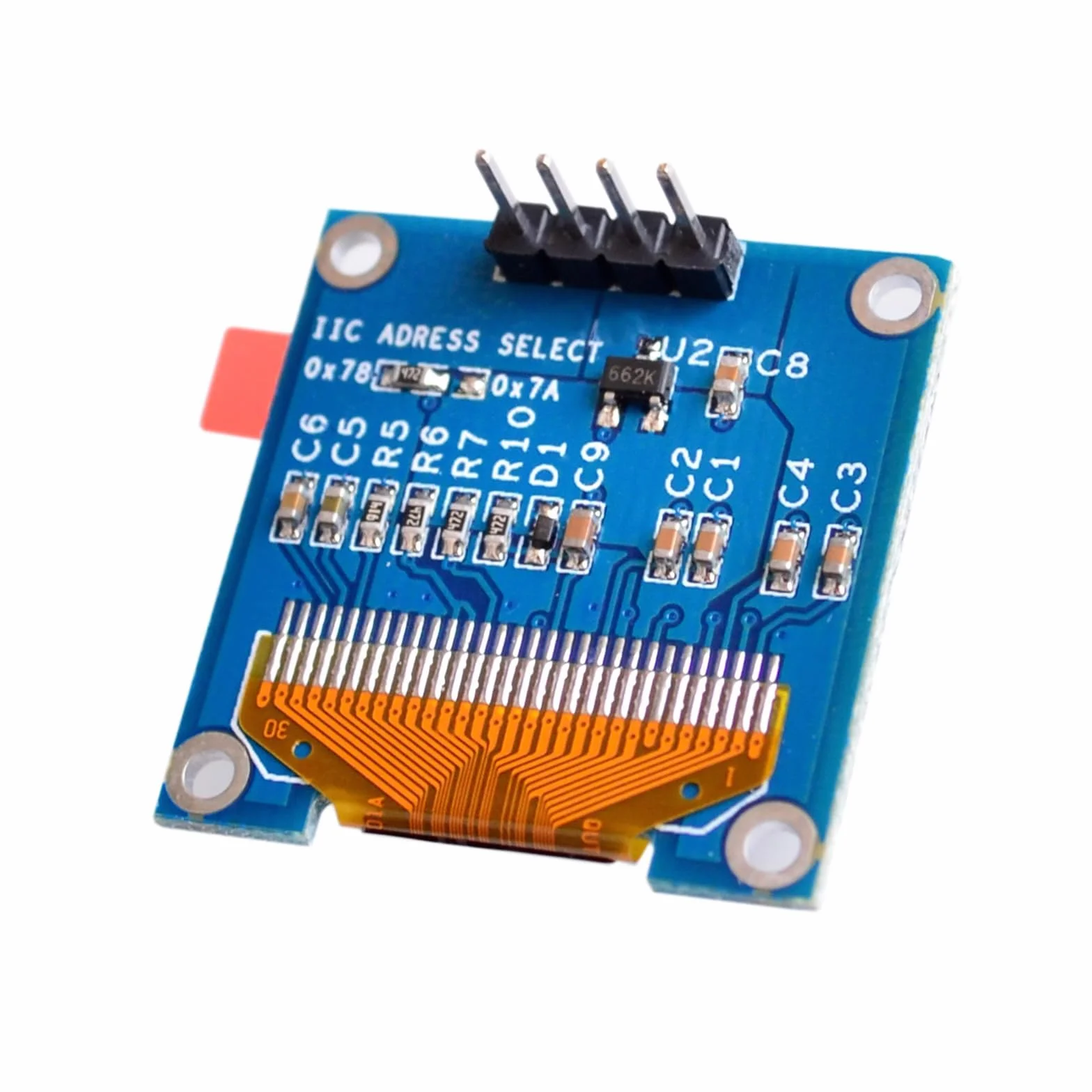 1,3 cala IIC I2C 128 x 64 SSH1106 OLED LCD moduł do Arduino AVR PIC STM32 - niebieskie napisy