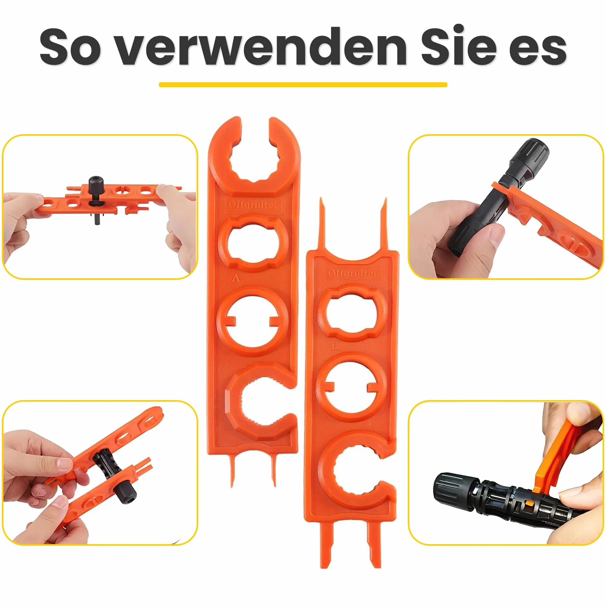 Offgridtec Zestaw Kluczy Instalacyjnych MC-4 2-Częściowy 1000 V/1500 V