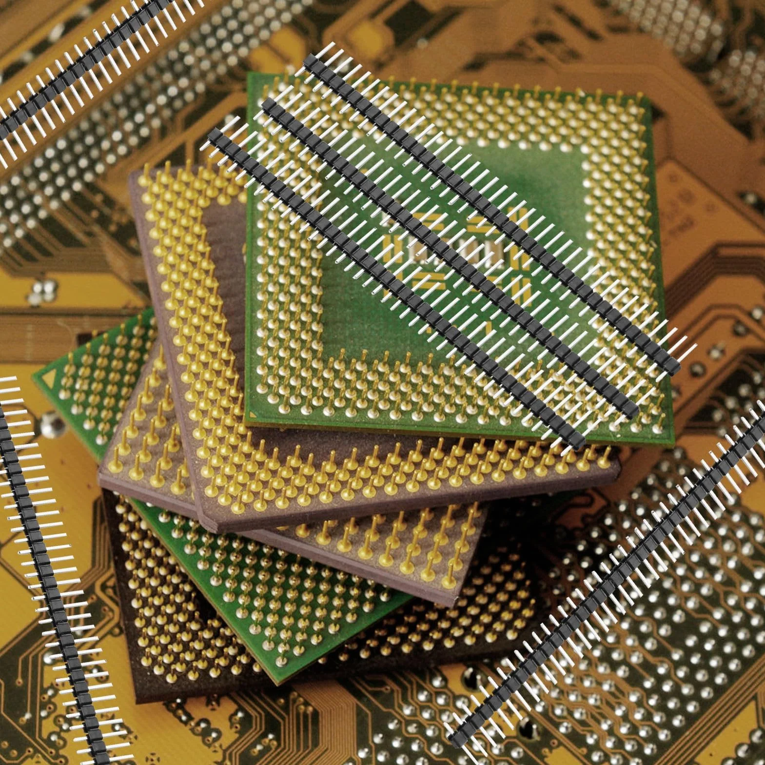 Straight Single Row Header Connector 2,54 mm Pitch 1x40 Pins 50 szt.