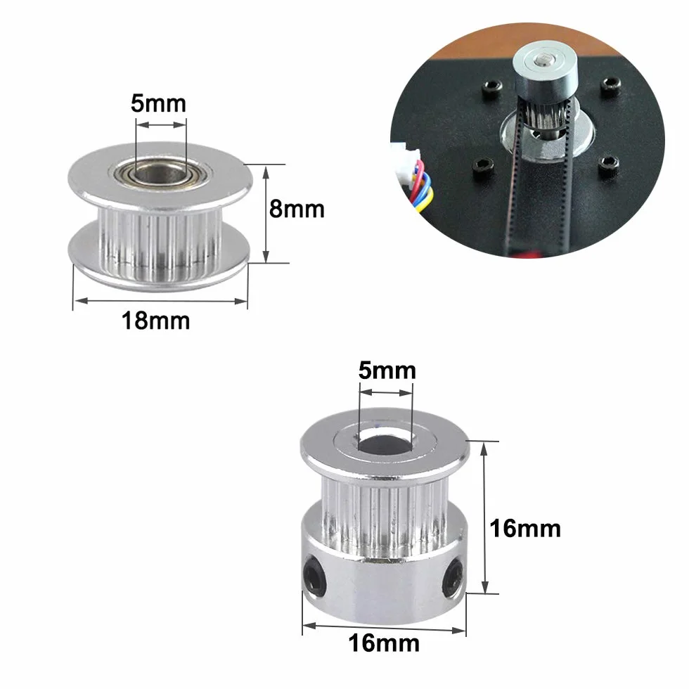 Zestaw paska rozrządu GT2 2 mm 6 mm do drukarki 3D z kołami pasowymi