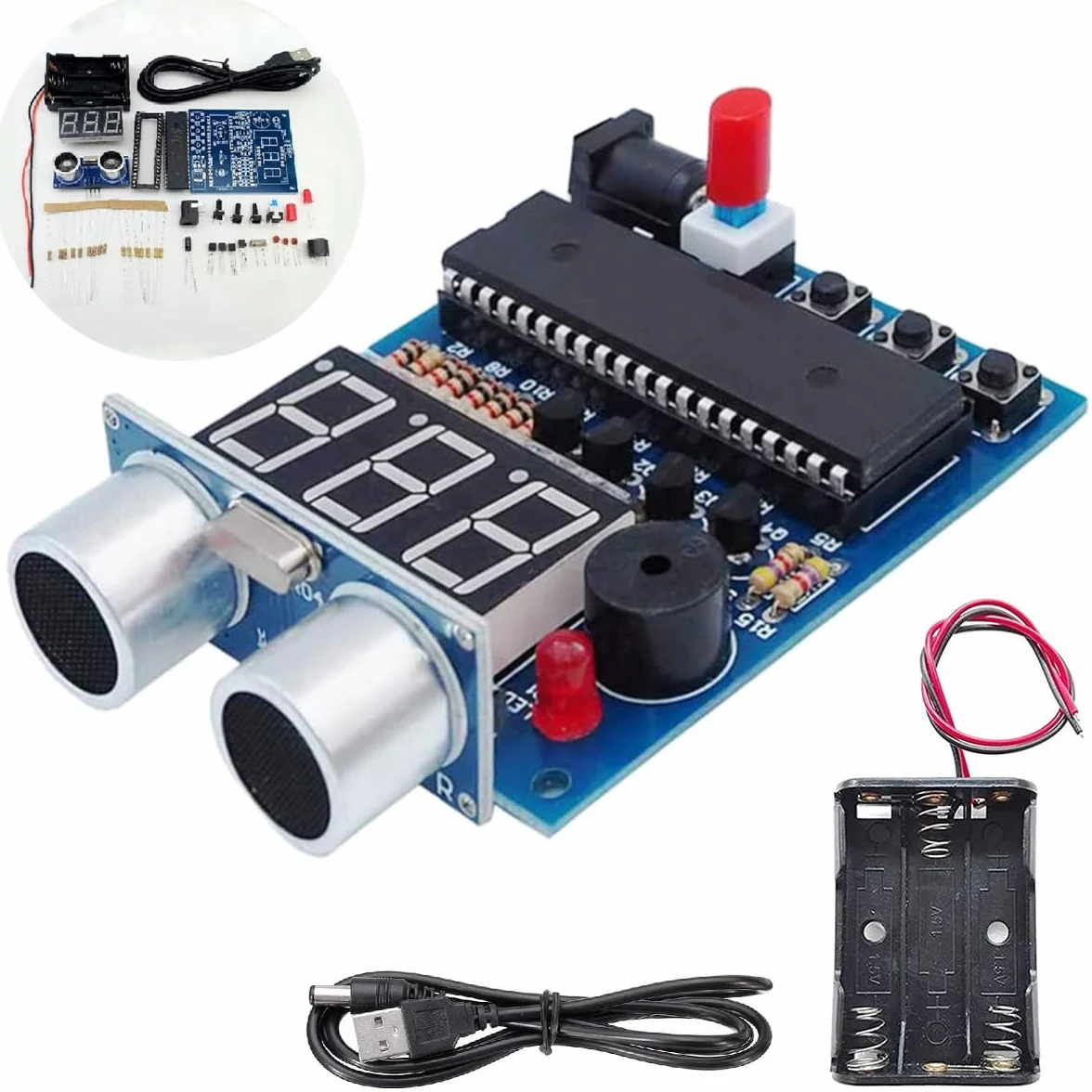 Zestaw ultradźwiękowy do lutowania elektroniki HC-SR04 moduł czujnika USB DC