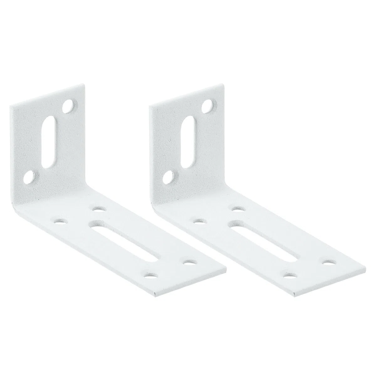 QUARKZMAN Regulowany kąt do dużych obciążeń, 2 sztuki, 80 x 40 x 30 mm, stal nierdzewna, kątownik do dużych obciążeń, 90 stopni, złącze kątowe do naprawy mebli, kolor biały