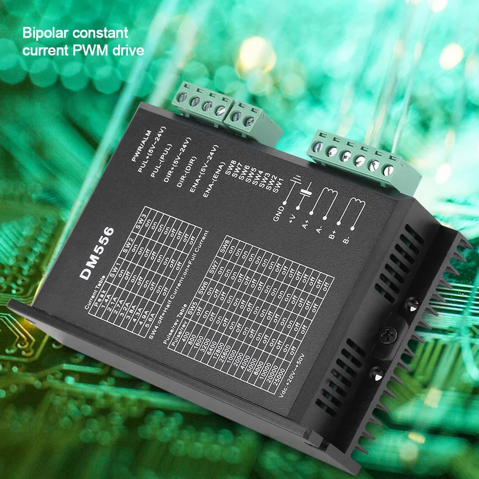 DM542 M542 dla 2 Phase 1 4.2A 20 do 50V DC CNC Micro Stepping Cyfrowy Sterownik Silnika Krokowego