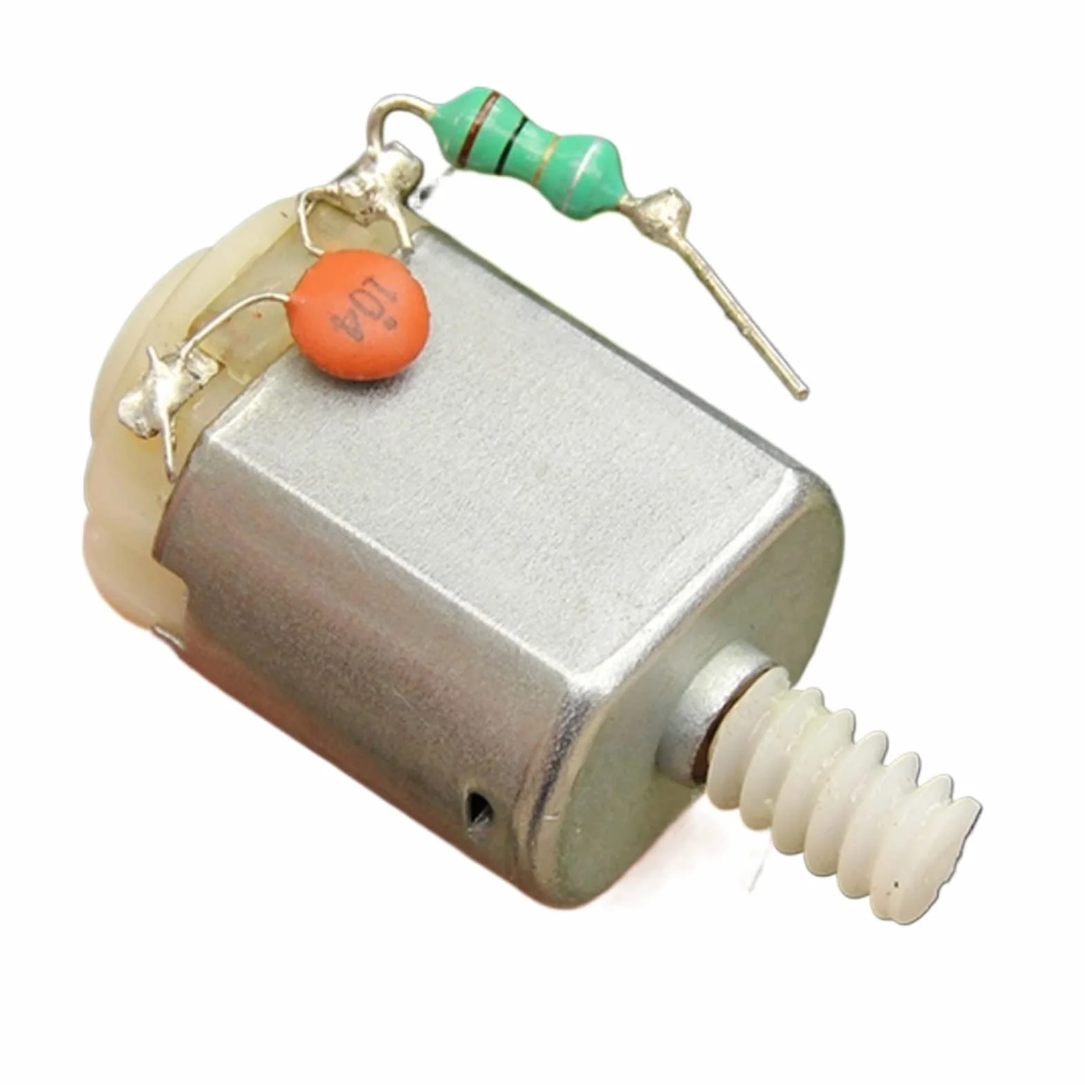 Model silnika szczotkowany silnik z ślimakiem, silnik elektryczny, silniki prądu stałego, silnik 130 Dc, projekty DIY, mini zestaw do spawania silnika prądu stałego, kondensator spawalniczy z przekładnią ślimakową, hobbystyczne silniki DIY