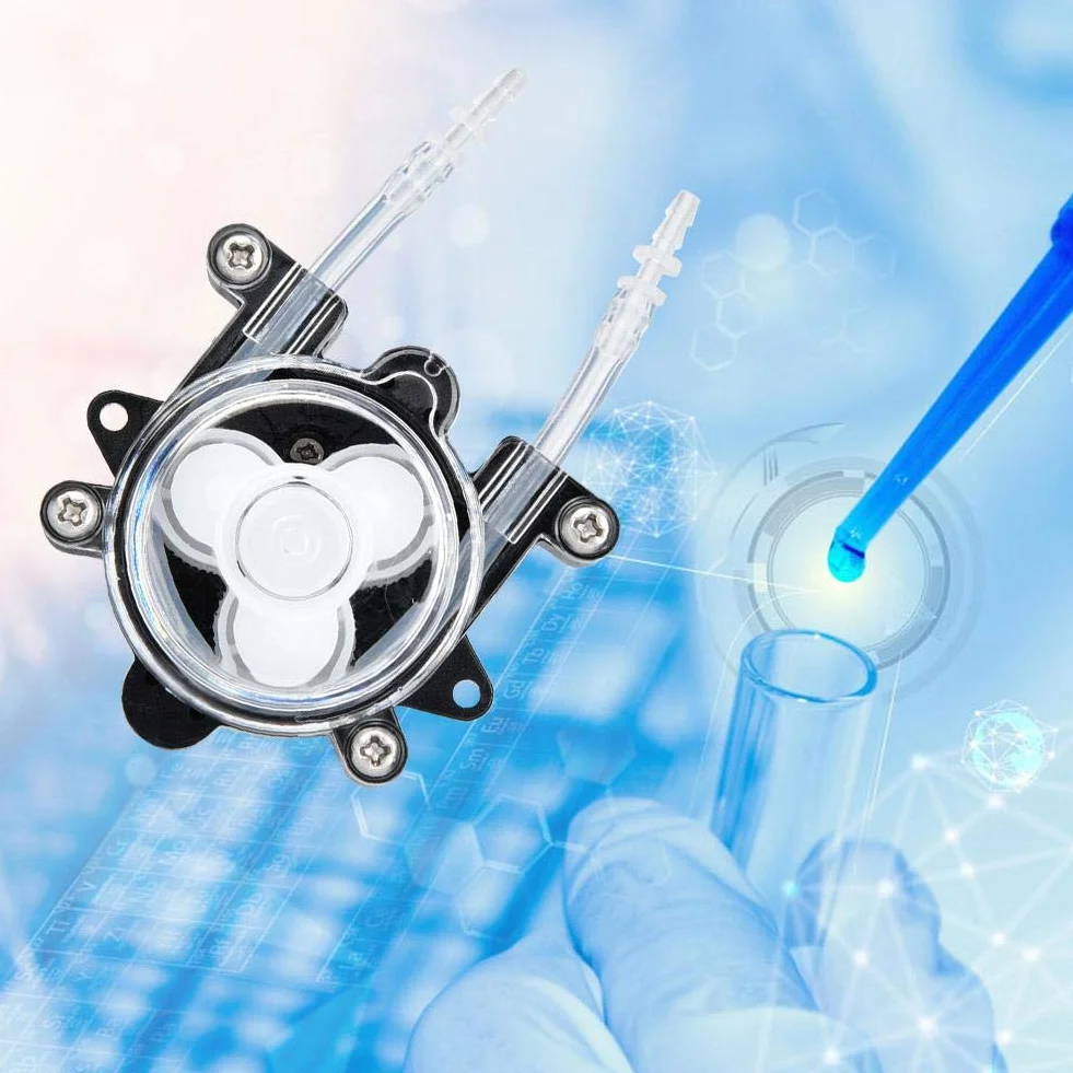 Perystaltyczna pompa cieczy, pompa dozująca, pompa wężowa, głowica dozująca, DC 12 V 0-150 ml/min, do chemikaliów, płynów i innych dodatków dozujących (C)
