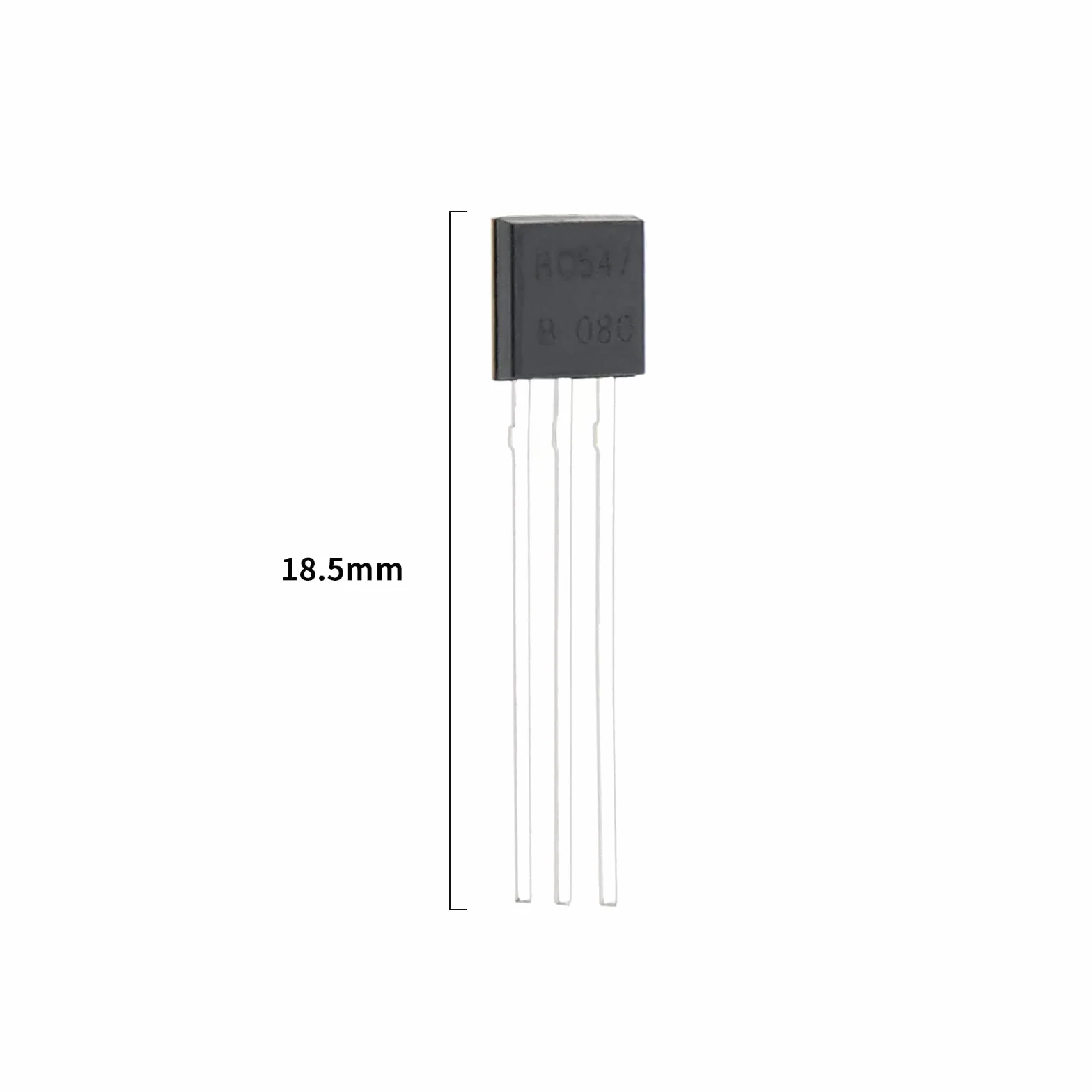 200 szt. BC547 TO-92 NPN tranzystor 0,1 A 45 V do elektronicznego projektu DIY panel słoneczny ładowarka obwód rozwoju produktu zasilanie przełączające