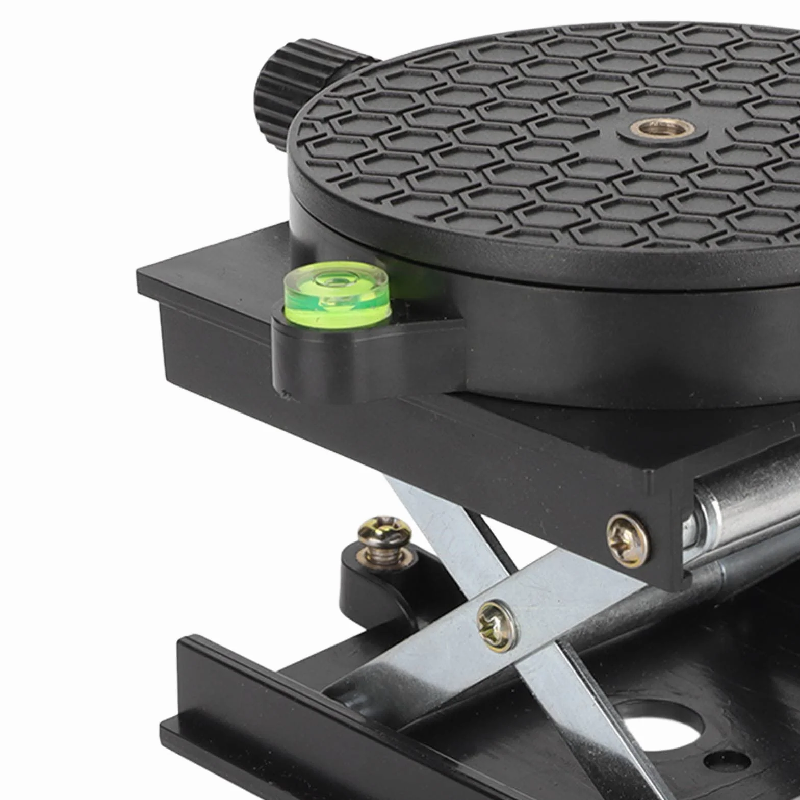 Lab Jack Scissor Stand Platforma ze Stopu Aluminium Lab Lift Stand Stół 360 ° Obrotowa Platforma Podnosząca do Obróbki Drewna Eksperyment Rzeźbienia Rozszerzalny Podnośnik Nożycowy 6,5cm
