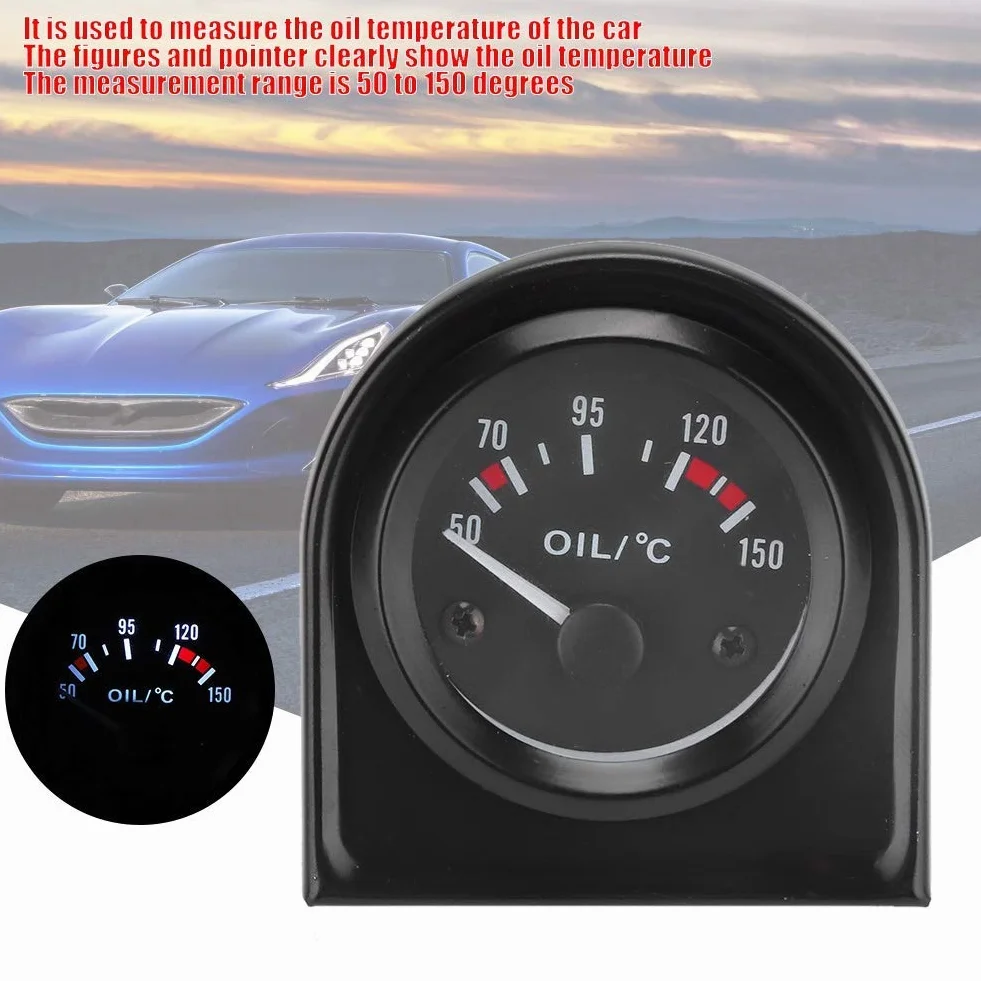EVGATSAUTO Wskaźnik Temperatury 52 mm 2-calowy LED 50-150 ℃