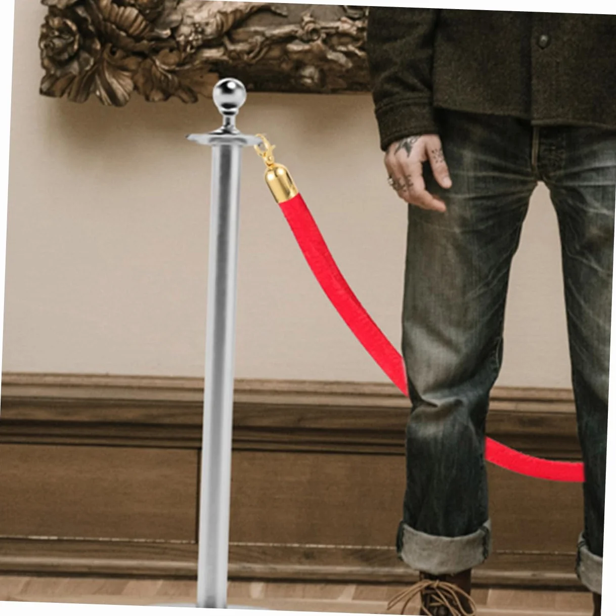 Mobestech Stylowy Aluminiowy Stop Liny Końcowej Haka Poręczy Stoper 4 Szt. Zestaw