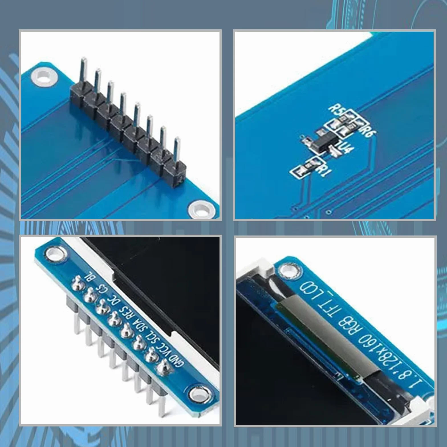 Moduł wyświetlacza TFT LCD 128x160 IPS 1,77 cala 1,8 cala 2,7V-3,3V kompatybilny z Arduino Raspberry Pi