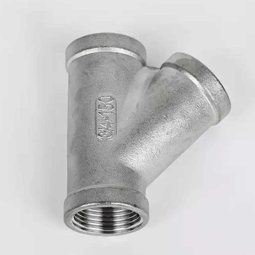 1 Szt. 1/4" 3/8" 1/2" 3/4" 1" 1-1/4" 1-1/2" 2" Gwint Żeński Trójnik Skośny, 304 Stal Nierdzewna W Kształcie Litery Y 45 Stopni Trójnik Łączniki Rurowe(3/4")