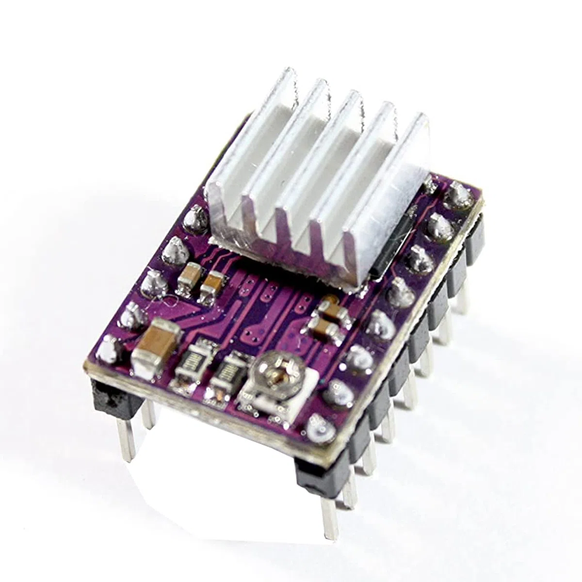 Moduł sterownika silnika krokowego DRV8825 z radiatorem, pasuje do części drukarki 3D, silnik krokowy 8,2 V ~ 45 V