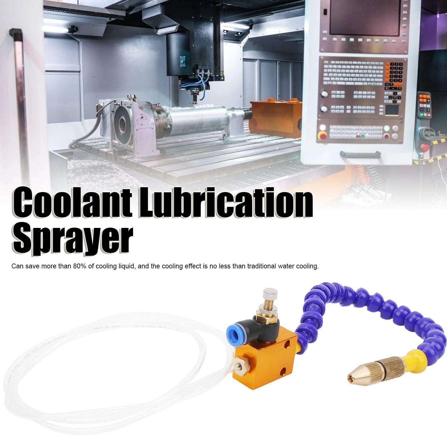 System smarowania chłodziwa do tokarki CNC 8mm z przewodem powietrznym