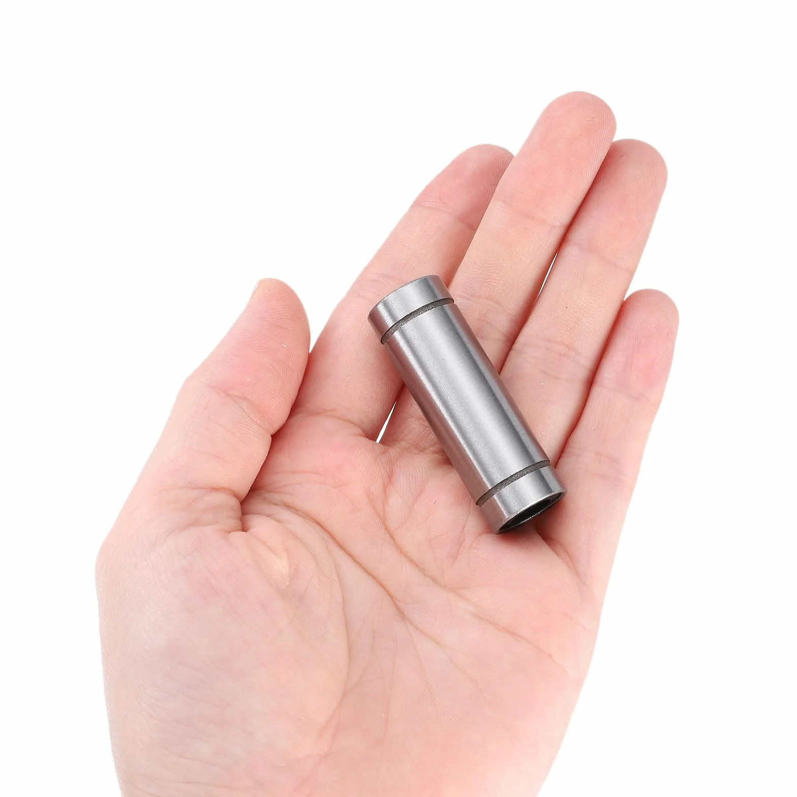 QUARKZMAN LM8LUU łożysko liniowe 8 mm, otwór 15 mm, długość OD 45 mm, liniowe łożysko kulkowe, dwustronne, uszczelnione gumowo stal łożyskowa, do maszyny CNC, drukarki 3D, maszyny do pakowania