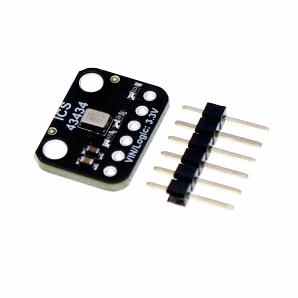Do projektów audio "zrób to " kompatybilny moduł mikrofonu I2S MEMS ICS-43434 Audio Capture Mini - z filtrem niskiego przepustowości