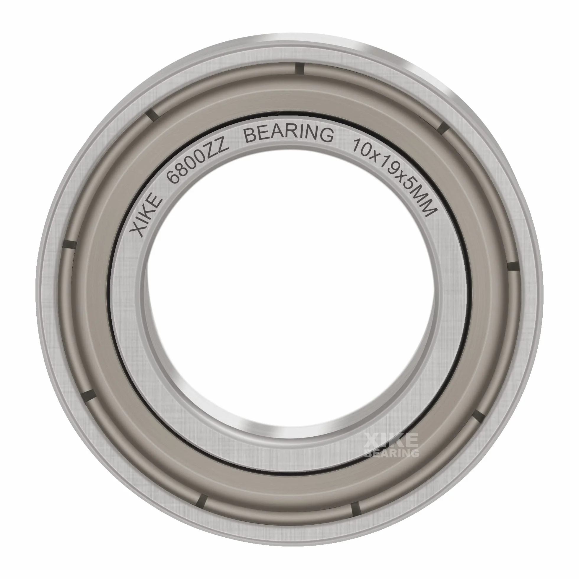 XiKe 6800 ZZ Łożyska kulkowe 10x19x5mm Metal uszczelnione 6800Z Stal chromowa łożyska kulkowe zwykłe, 10 szt.