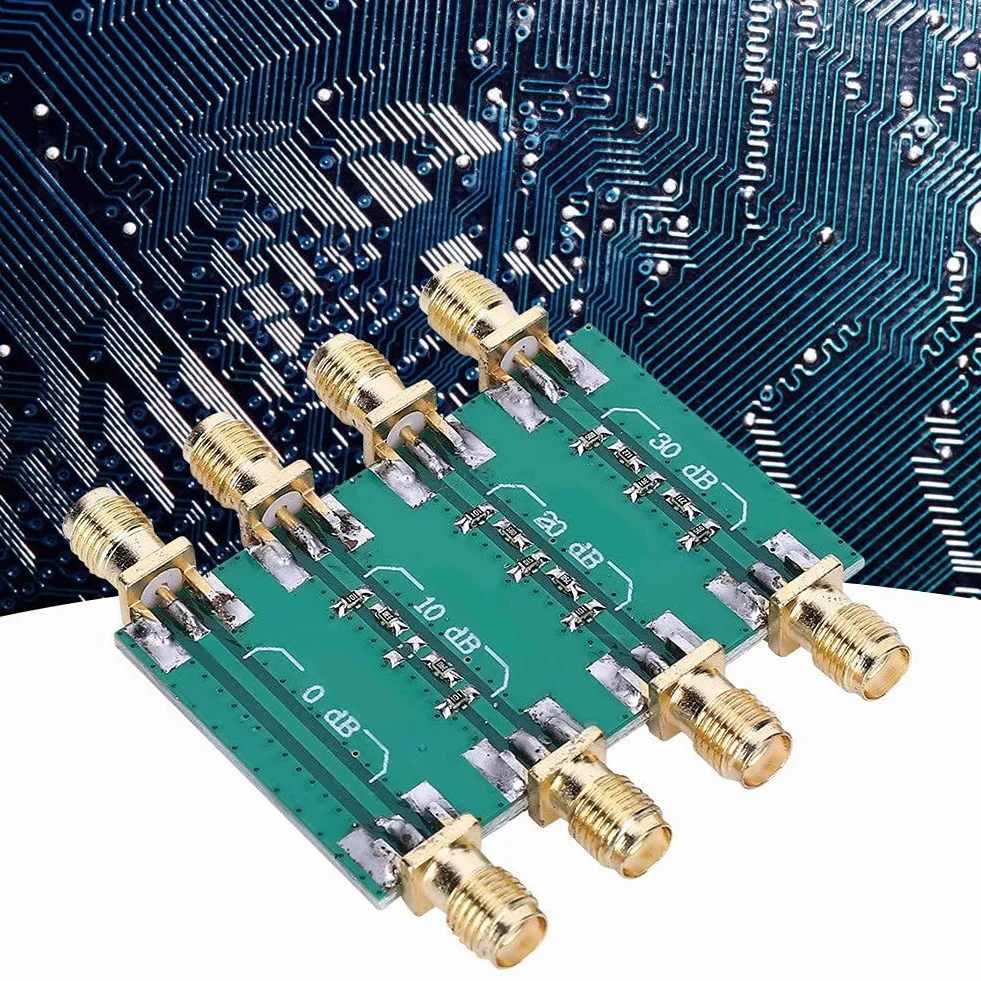 DC-4.0GHz RF Stały Moduł Tłumika SMA Podwójna Głowica żeńska śruba Zewnętrzna Wymiana Płyty Tłumika Częstotliwości Radiowej