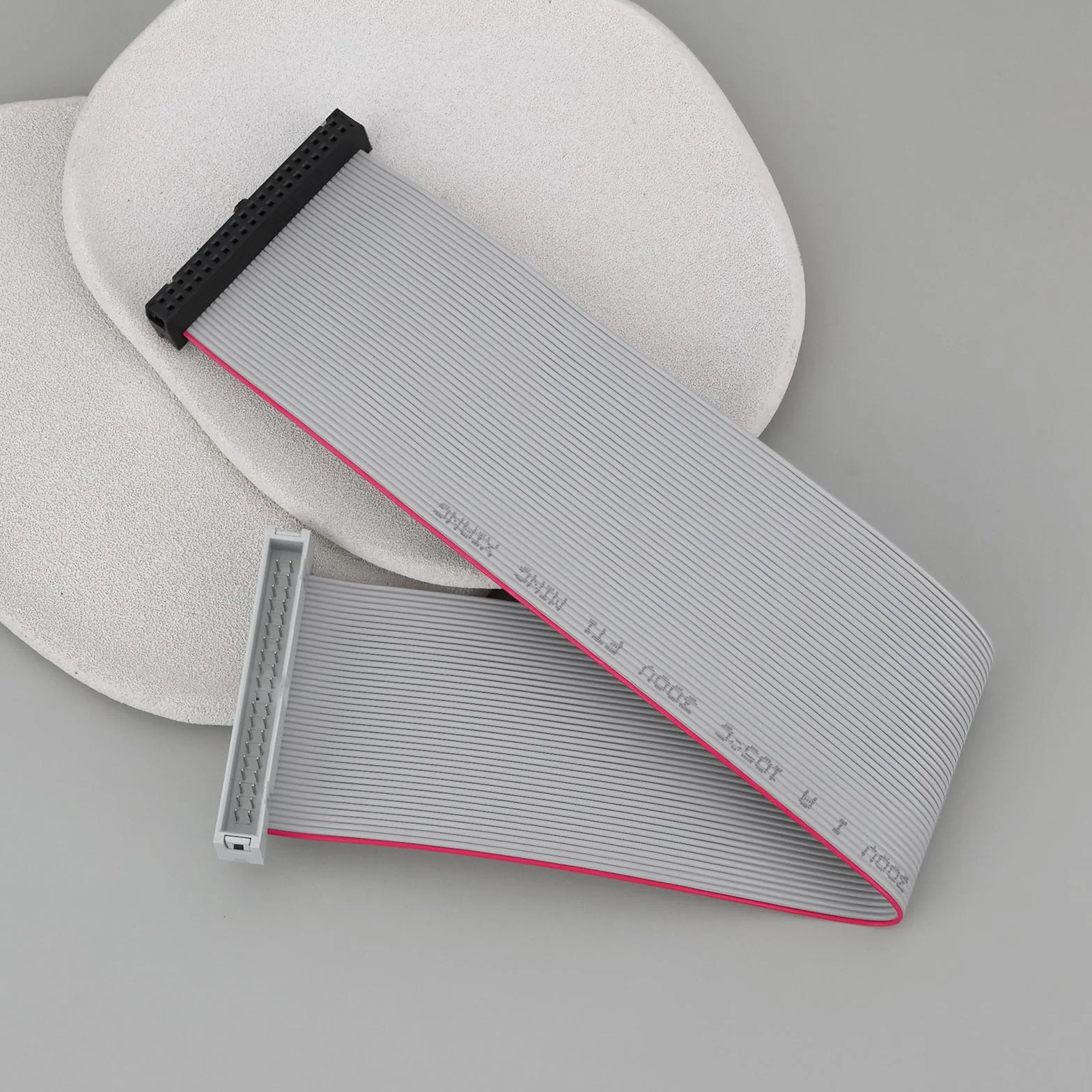 EMSea 2 x 40-pinowy męski na żeński przedłużacz IDE płaski kabel taśmowy 30 cm do adaptera HDD 3,5 cala