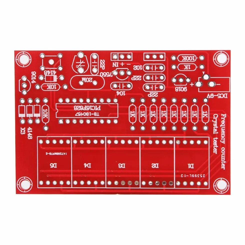 Zestaw wskaźników częstotliwości DIY 1 Hz-50 MHz kryształowy oscylator tester z 5-cyfrowym wyświetlaczem