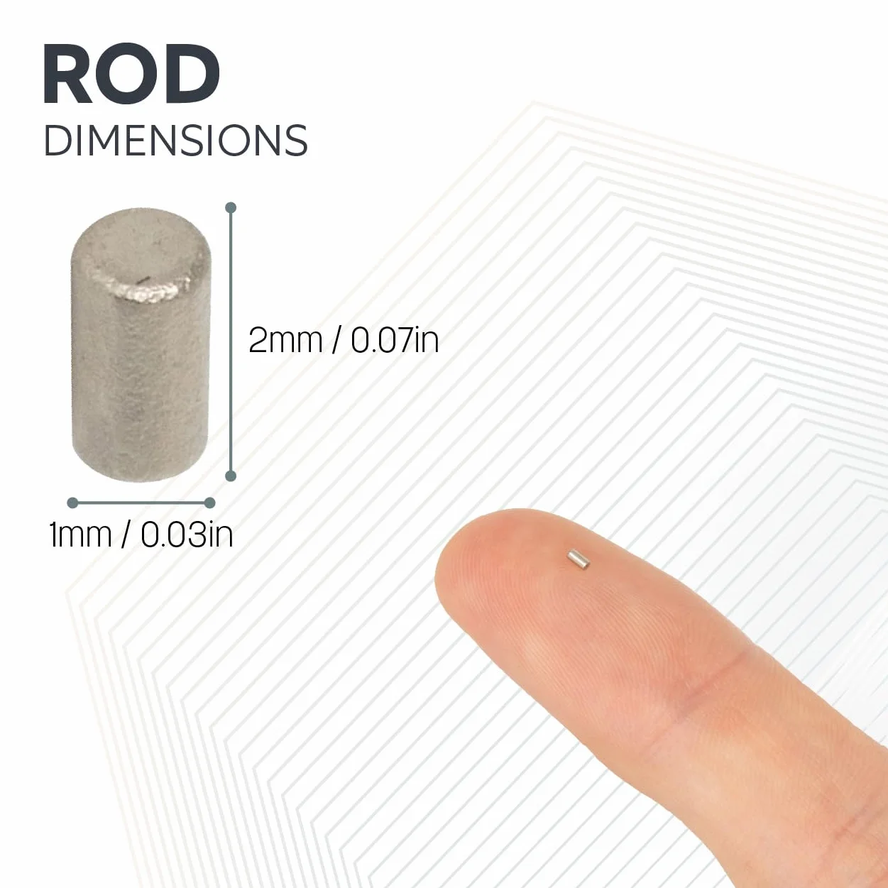 Magnes neodymowy Expert® N42 1 mm x 2 mm 50 szt. 0,03 kg