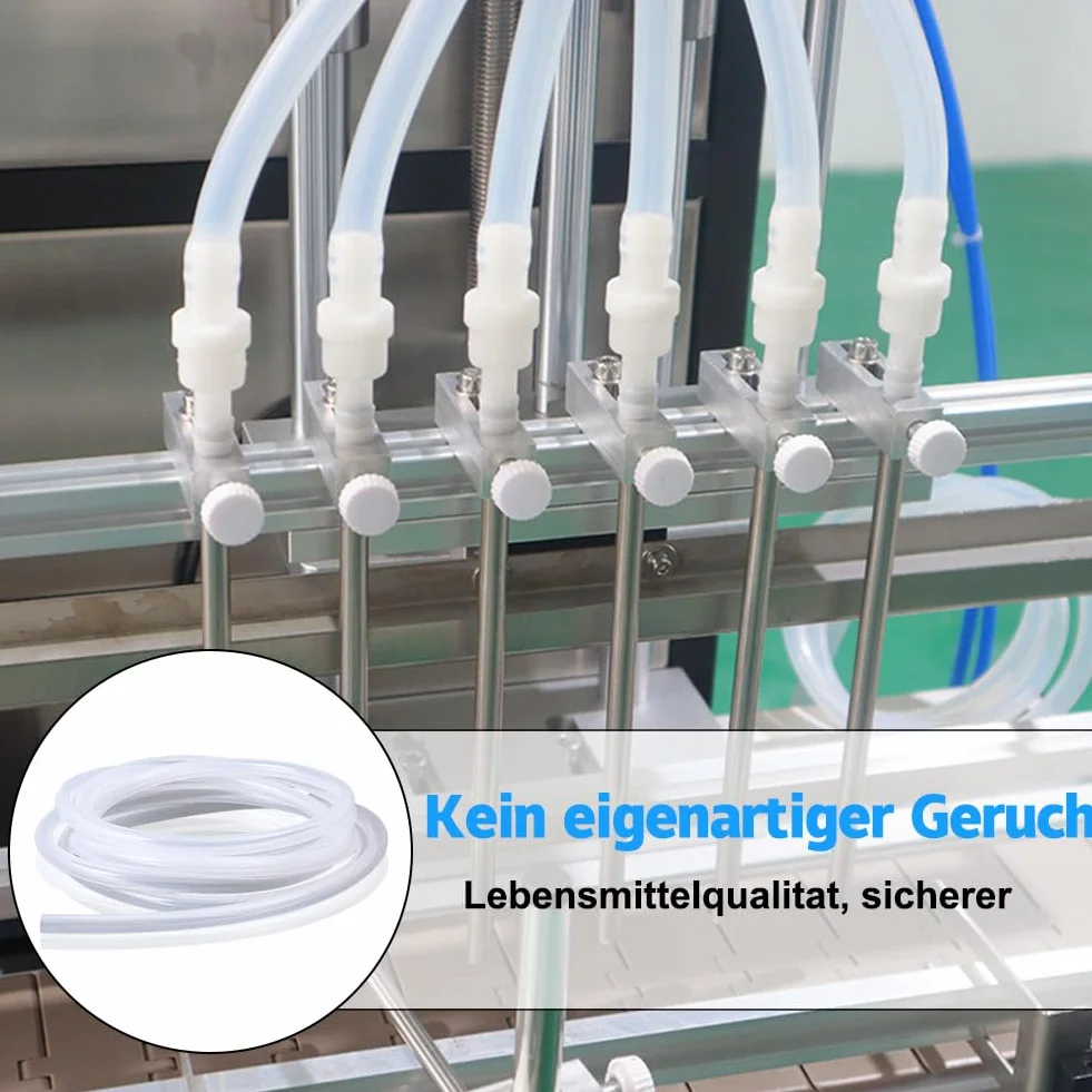 Wąż silikonowy 6 mm ID x 8 mm OD 2 m elastyczny do kontaktu z żywnością