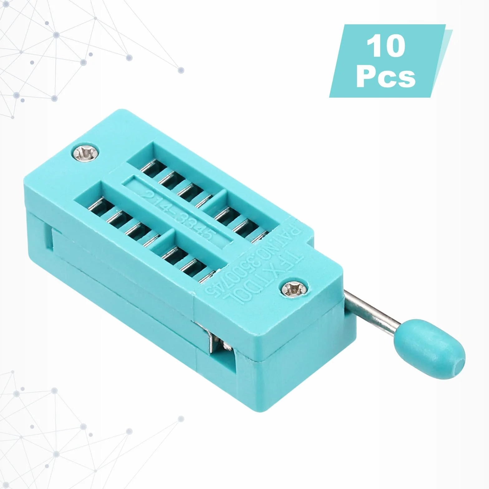QUARKZMAN 10 sztuk Universal IC Test ZIF Socket 14 Pin 2,54 mm Pitch DIP Integrate Socket do mikrokontrolera, chipa, Breadboard