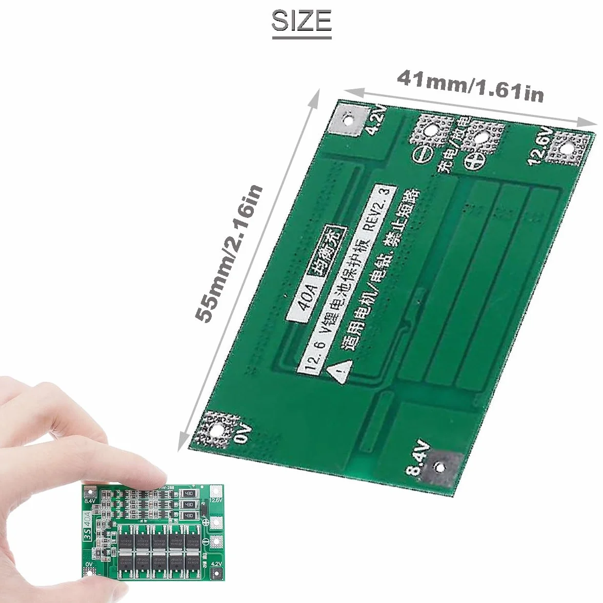 4 szt. 3S 40A PCB 18650 płyta ochronna na akumulator litowo-jonowy ładowarka litowa PCB BMS 11.1V 12V 12.6V ze zrównoważonym ładowaniem z paskiem niklowym