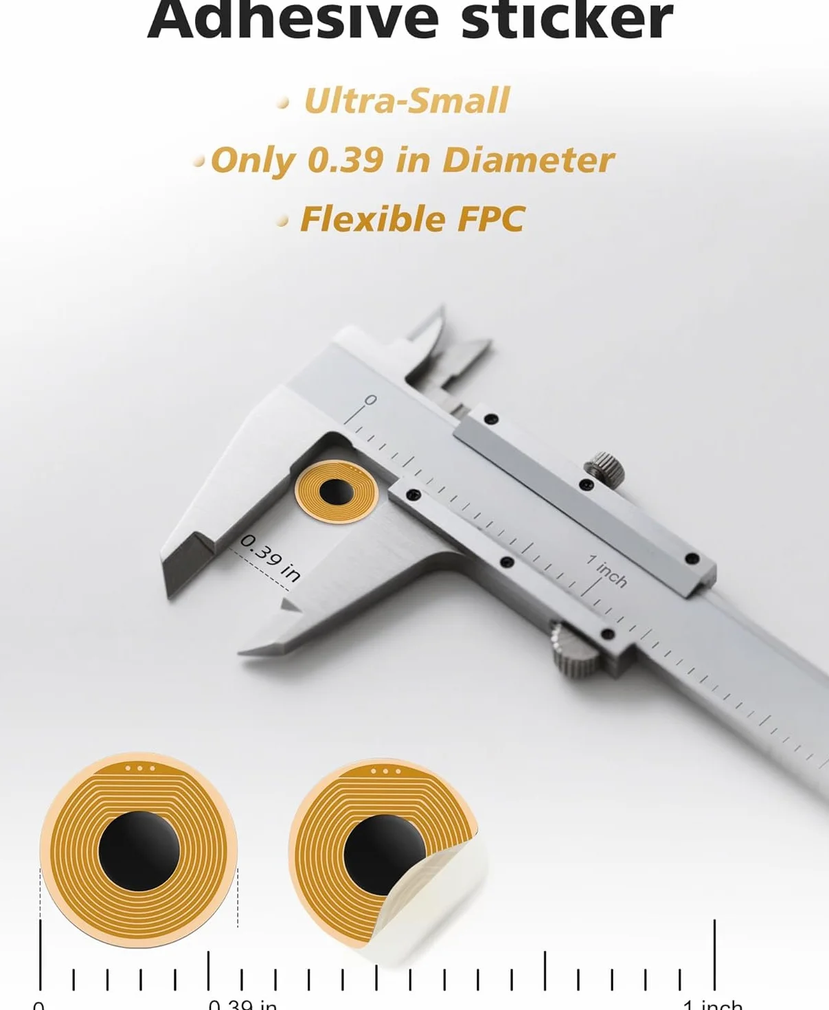 NFC Tag NTAG213 FPC Naklejka 10mm 12 sztuk Programowalny Nadpisywalny