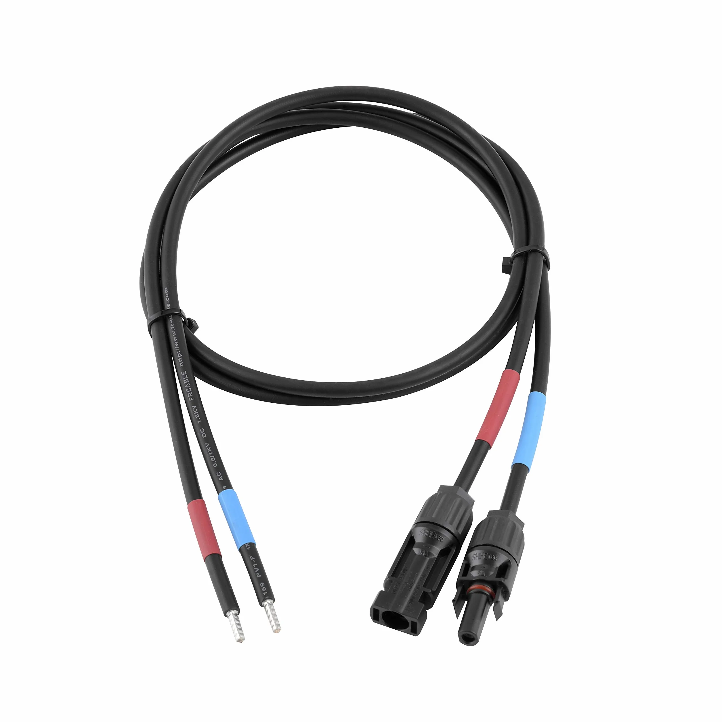 SolarV solarny regulator ładowania do modułu solarnego MC4 kabel solarny 1 m x 6 mm² profesjonalny kabel połączeniowy