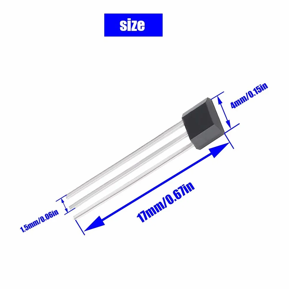 SS41F 41F magnetyczny czujnik bipolarny efekt Halla TO-92S 3-pinowe