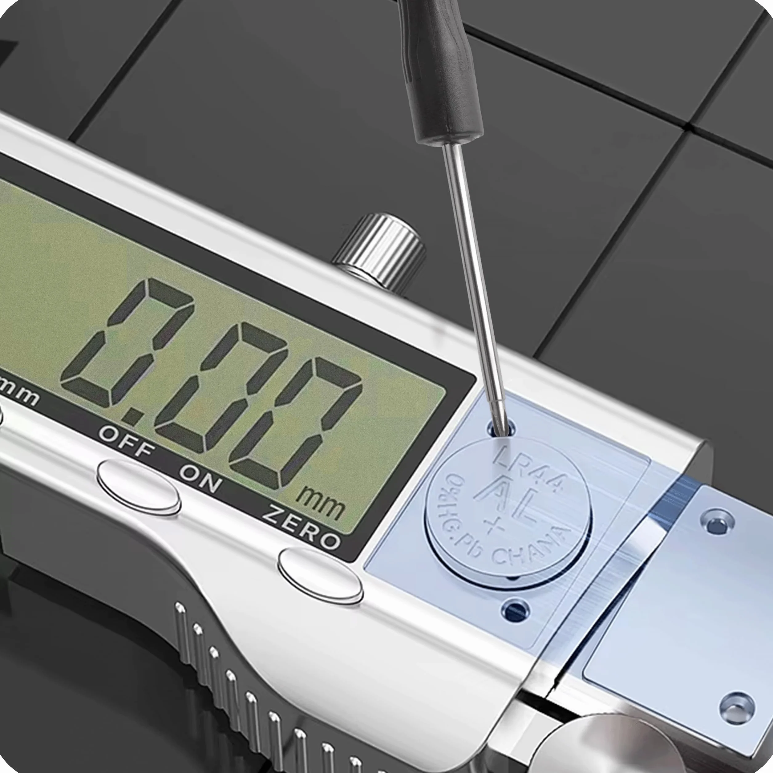 KRUMAD suwmiarka cyfrowa 150 mm ze stali nierdzewnej z kolorowym opakowaniem, cyfrowy precyzyjny przyrząd pomiarowy, elektroniczny suwmiarka LCD do średnic wewnętrznych i zewnętrznych, warsztat, dom