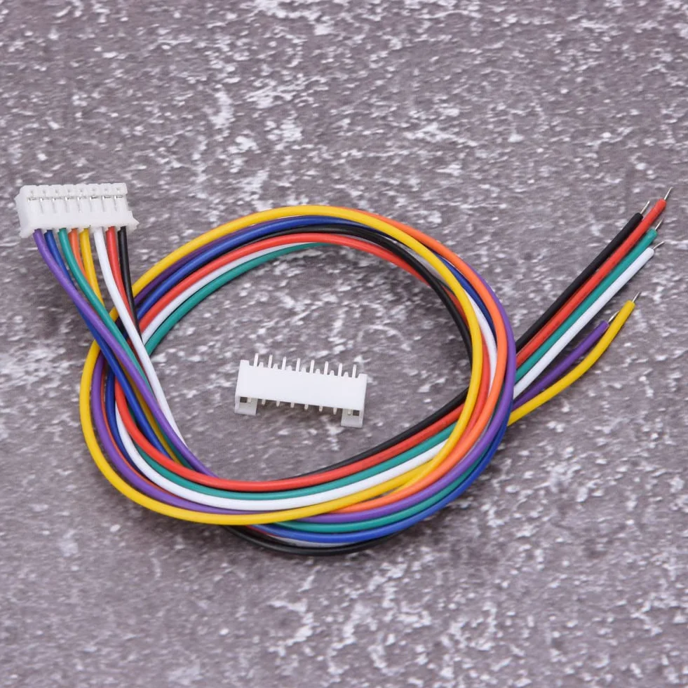 Jadeshay 10 zestawów kabel złączny JST PH 2,0 mm 8-pinowe złącze wtykowe męskie żeńskie złącze wtyczka przewód kabel 30 cm