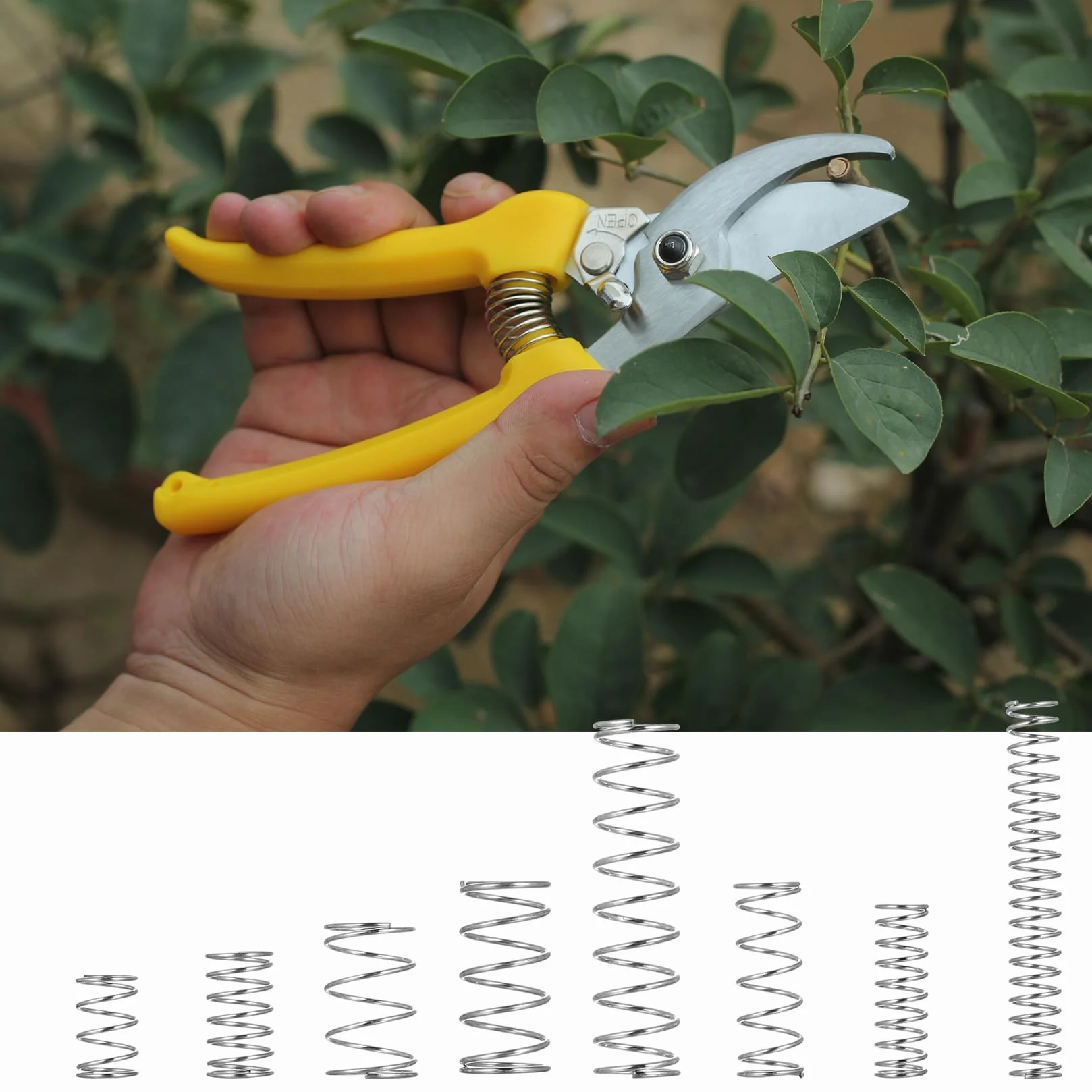 Zestaw 210 szt. sprężyn rozciągowych, sprężyn dociskowych i naprężających, sprężyny spiralne, sprężyny metalowe, sprężyny skoczne, sprężyny naprężające do narzędzi ręcznych, urządzeń, samochodów