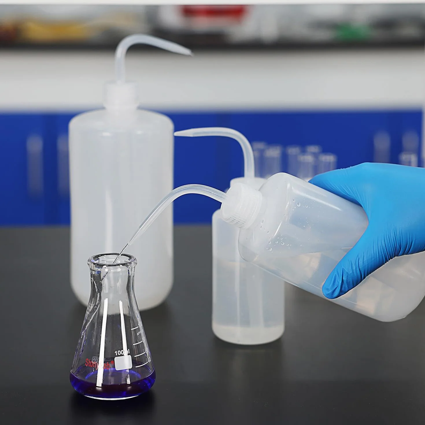 Butelka do mycia LDPE z wąskim otworem 250 ml 2 sztuki