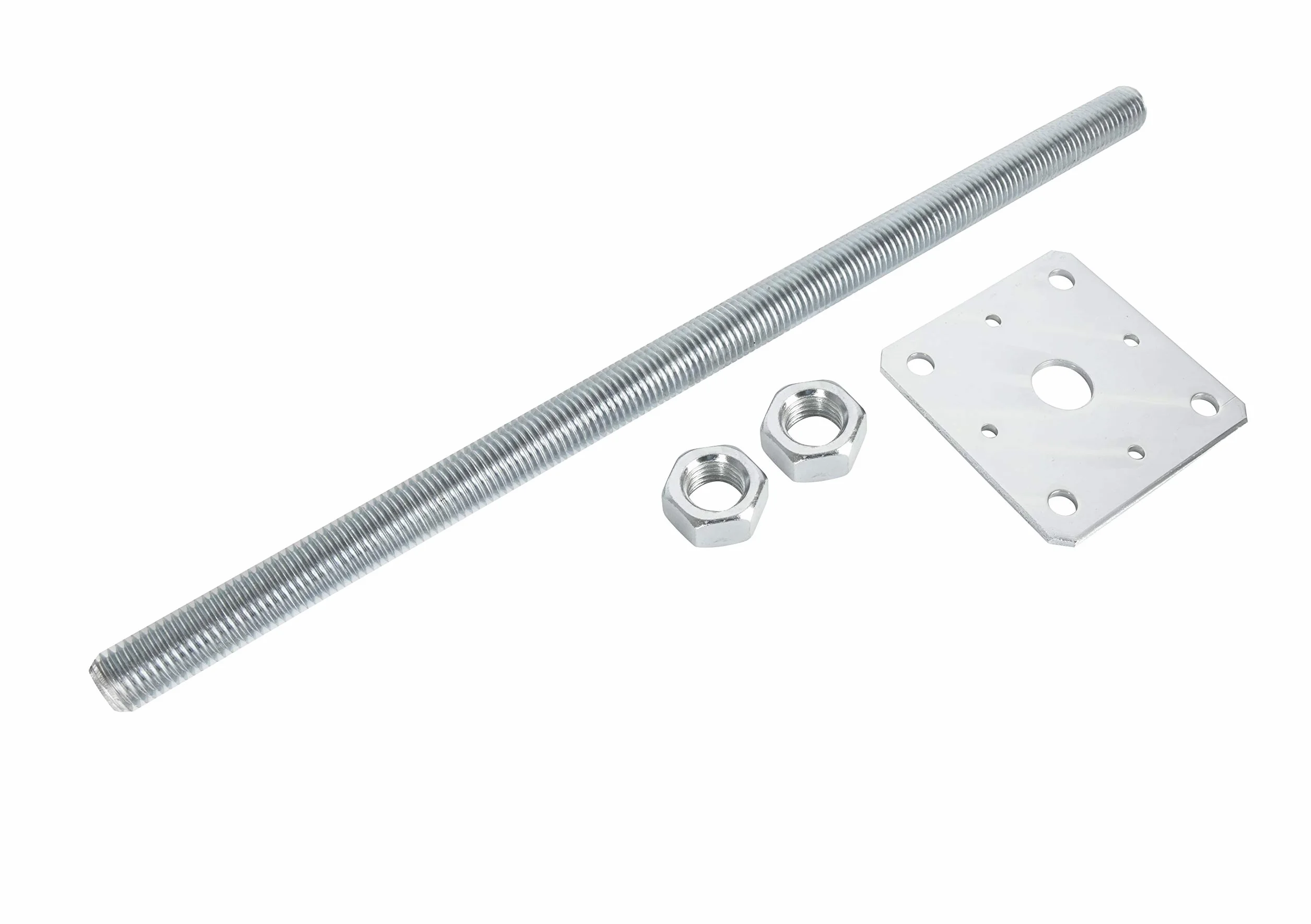 ADGO Podstawa Słupa Kotwa Regulowana Pręt Gwintowany 160 x 500 mm M24, do Betonu
