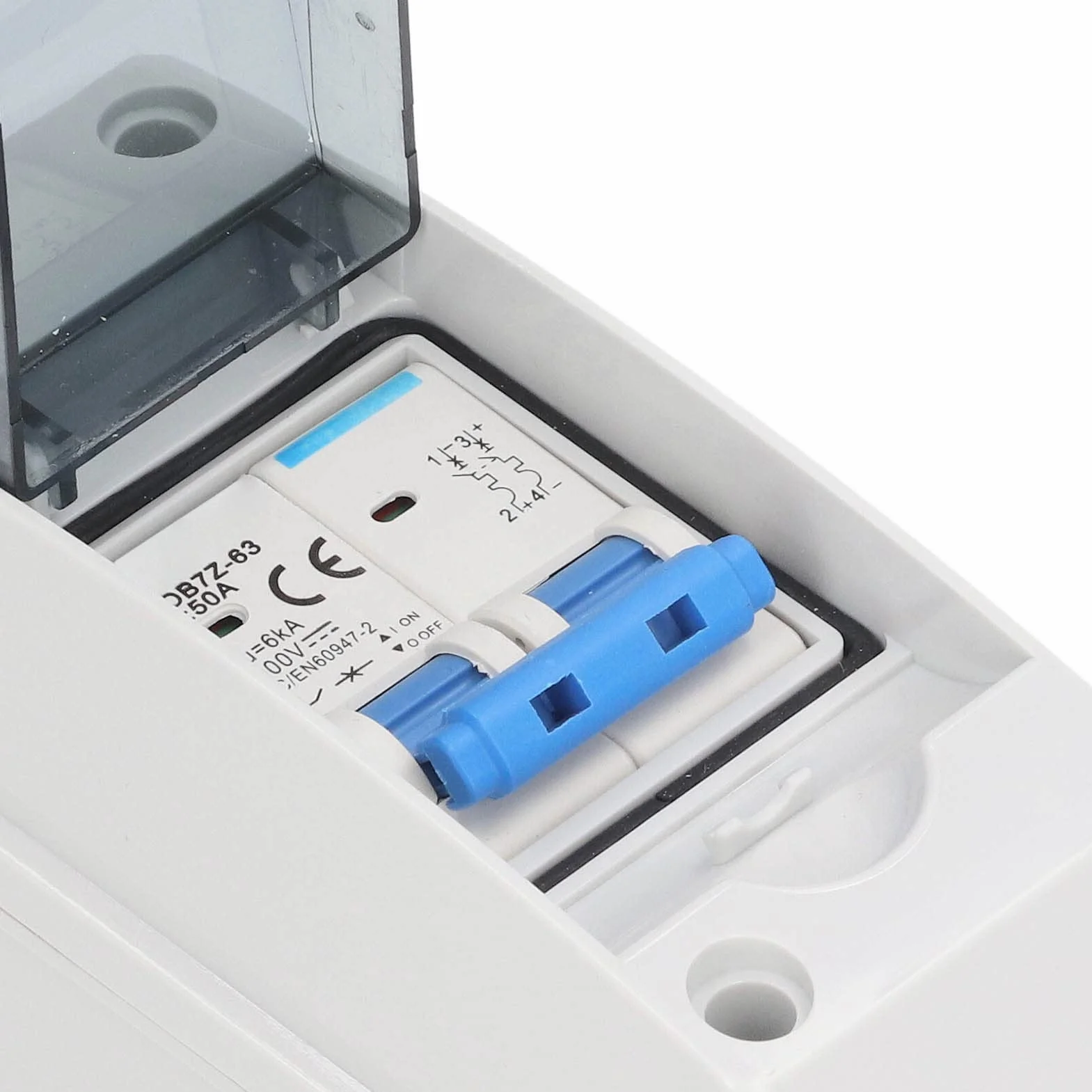 Rozłącznik Solarny, IP65 BOB7Z-63 50A 1000 V DC Przerywacz, Rozłącznik DC do Domu RV, dla Systemu Fotowoltaicznego Solarny System Off-grid System Wytwarzania Energii Słonecznej