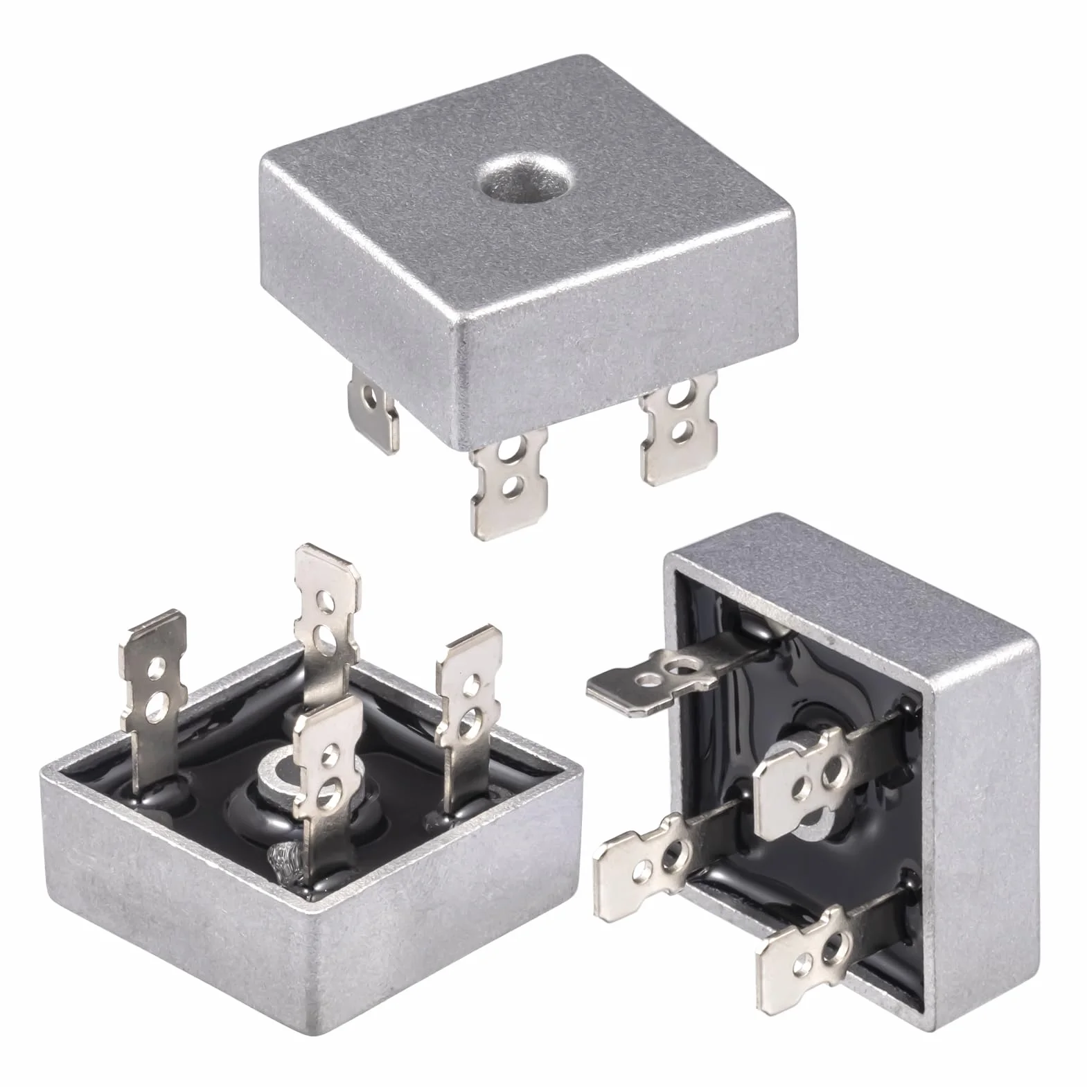 KBPC5010 50A 1000 V Mostkowe diody prostownicze KBPC 5010 Jednofazowa dioda prostownicza z mostkiem krzemowym 50 A 1000 V Bridge prostownik diodowy (5 sztuk)