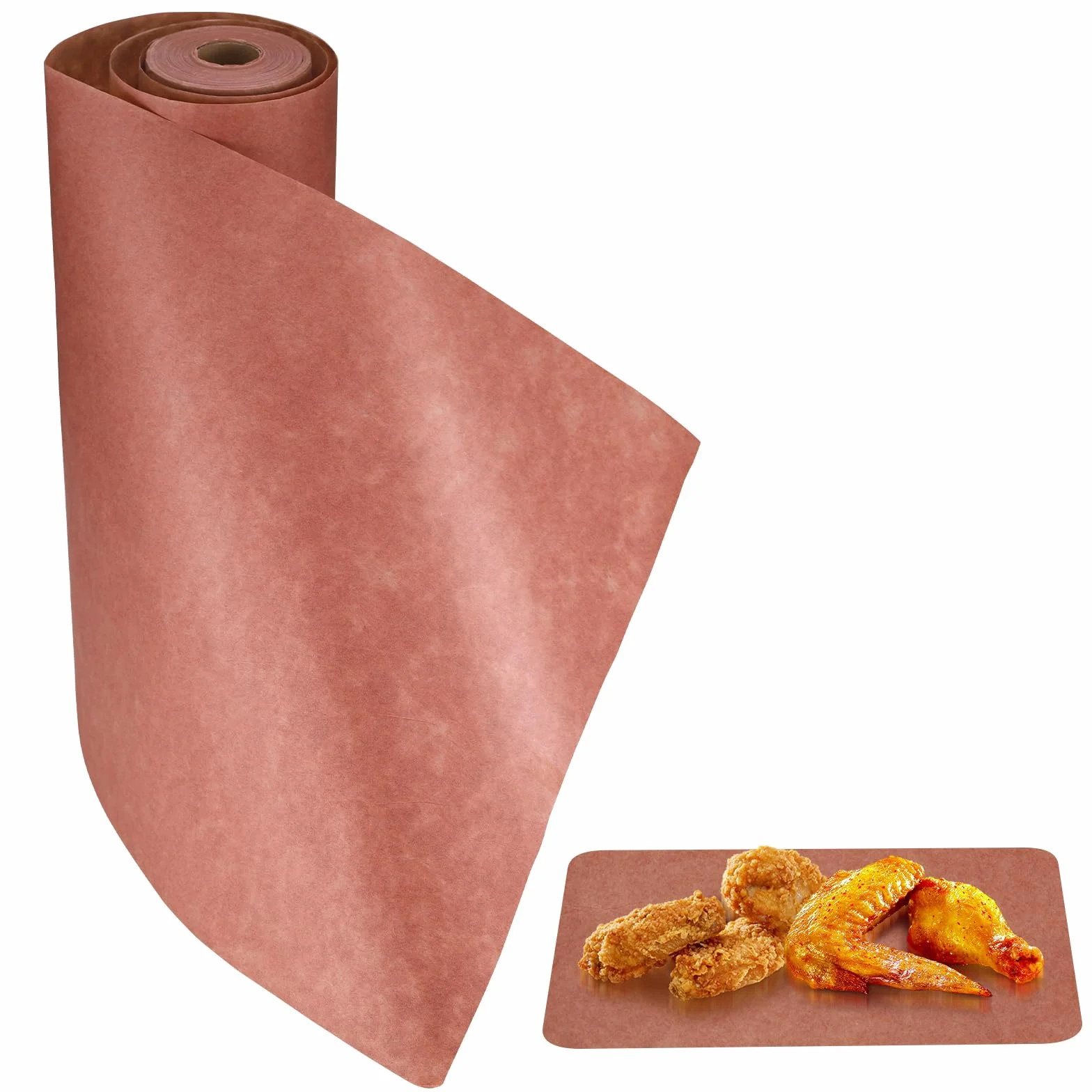 Papier rzeźniczy Różowy 30 cm x 30 m Rolka Kraft do Wędzarni