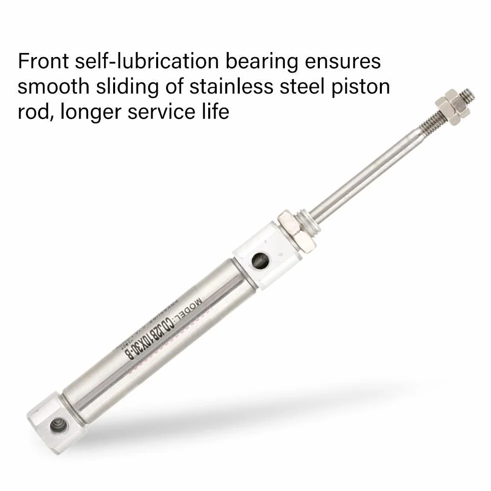 Siłownik pneumatyczny CDJ2B10-30B dwustronnego działania 10mm 30mm stal nierdzewna