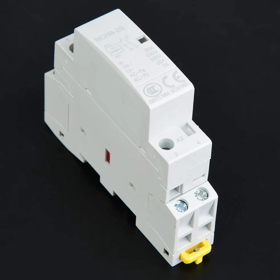 20 A 50/60 Hz AC stycznik, 2P 1S + 1Ö 35 mm DIN montaż szynowy gospodarstwo domowe stycznik AC (220 V/230 V)