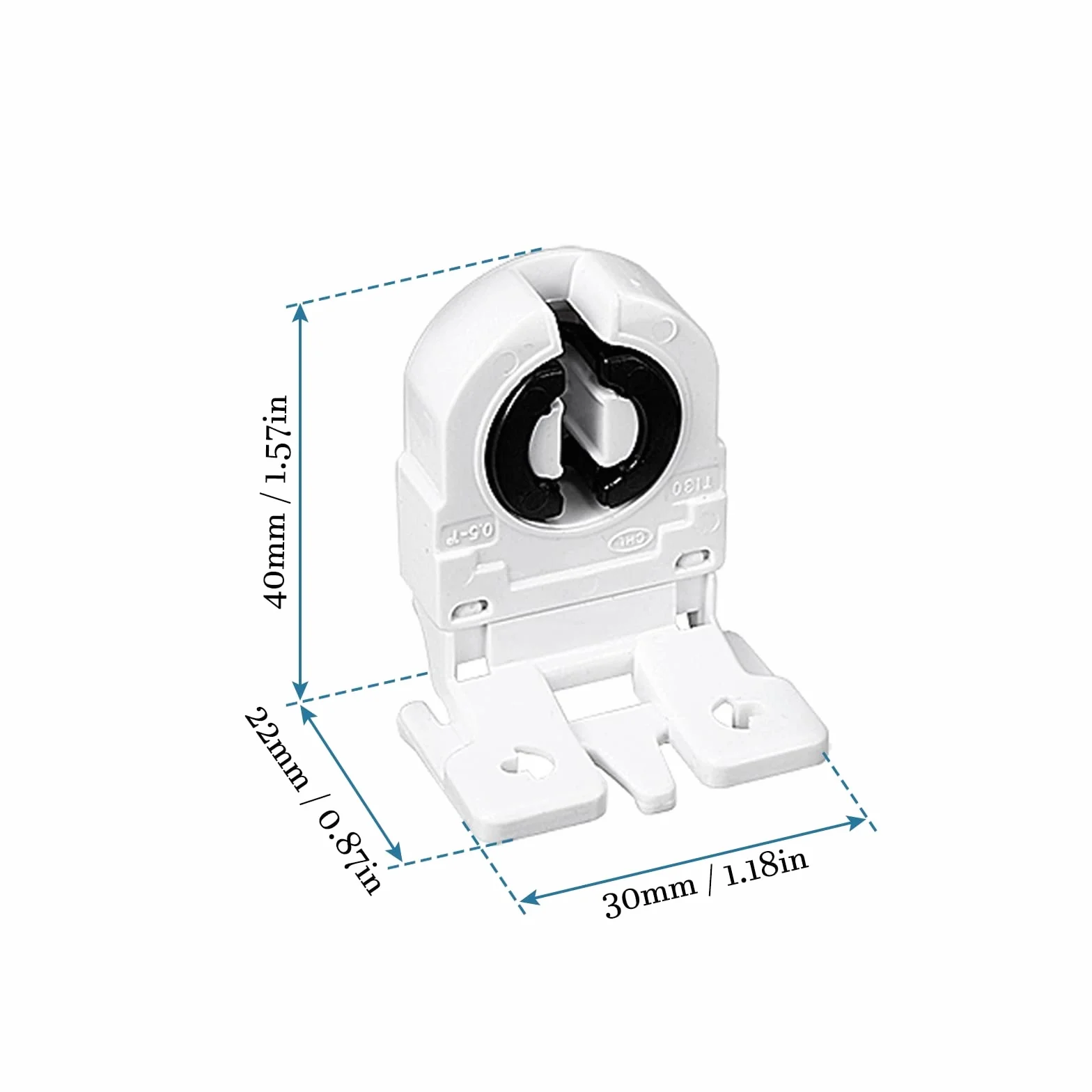 QUARKZMAN T8 LED cokół rurowy G13 2A uchwyt do lampy biały